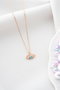 Heliophilia Silver Collar de Plata de Ley 925 con Baño de Oro Rosa y Circón